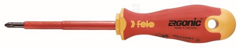 Wkrętak krzyżowy VDE Pozidriv PZ 1 x 80 - FL41510290