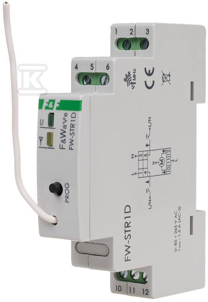 Radio roller shutter controller 230V - - FW-STR1D