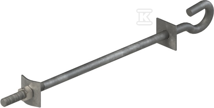 Șurub cu cârlig M16 L420 galvanizat la - SH16L420