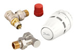 Danfoss thermostatic set with Regus RA head nut +RA-N+RLV-S 15 angle