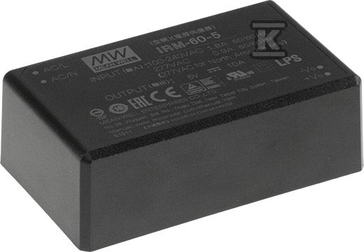 Moduł AC/DC 60W 5V 10A IRM-60-5ST - IRM-60-5ST
