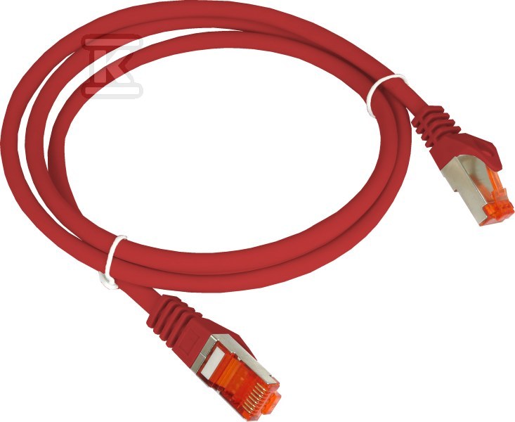 Patchcord F/UTP kat.6 PVC 1.0m czerwony - KKS6CZE1.0