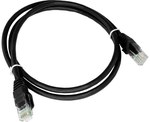 Patchcord U/UTP kat.5e PVC 0,25m černý ALANTEC