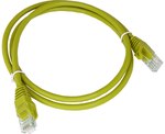 Patchcord U/UTP kat.5e PVC 0,25m žlutá ALANTEC