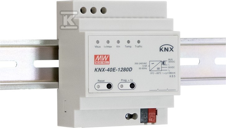 Zasilacz KNX 38.4W 30V 1.28A - KNX-40E-1280D