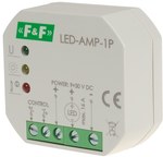 Zosilňovač výkonového signálu pre LED osvetlenie do krabice pod omietku LED-AMP-1P