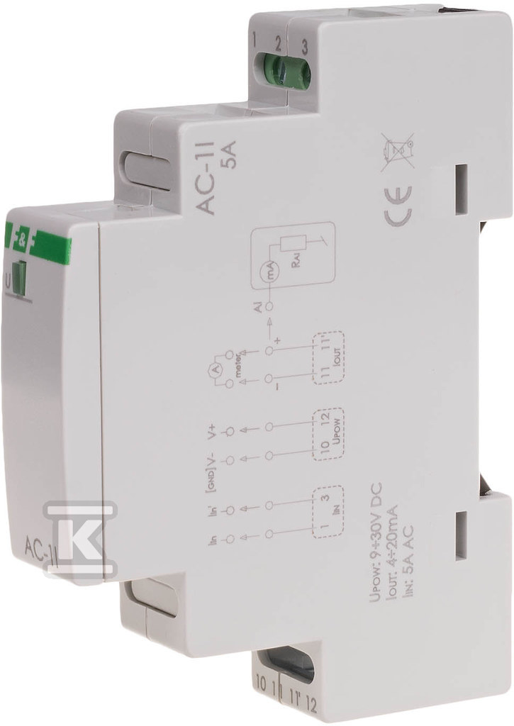 Analogni strujni pretvarač, jednofazni, - MAX-AC-1I-5A