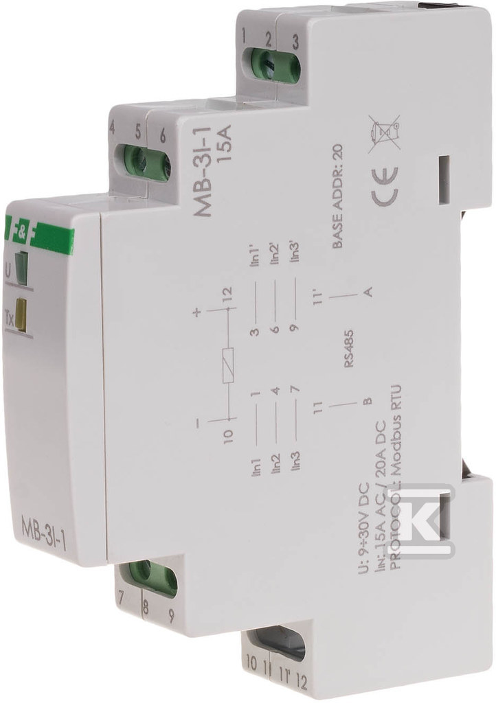 Traductor de măsurare curent, trifazat, - MAX-MB-3I-1-5A