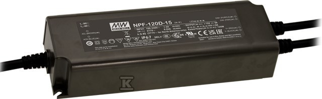 Блок живлення LED 120W 12V 10A - NPF-120D-12