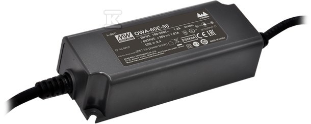 Блок живлення LED 60W 24V 2.5A - OWA-60E-24