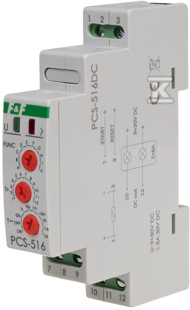 10-function time relay. with start and - PCS-516DC