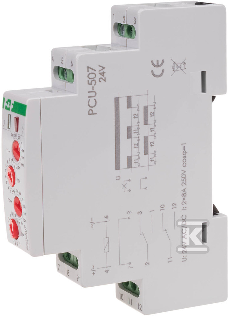 Zeitrelais mit 4 Funktionen - PCU-507-24V