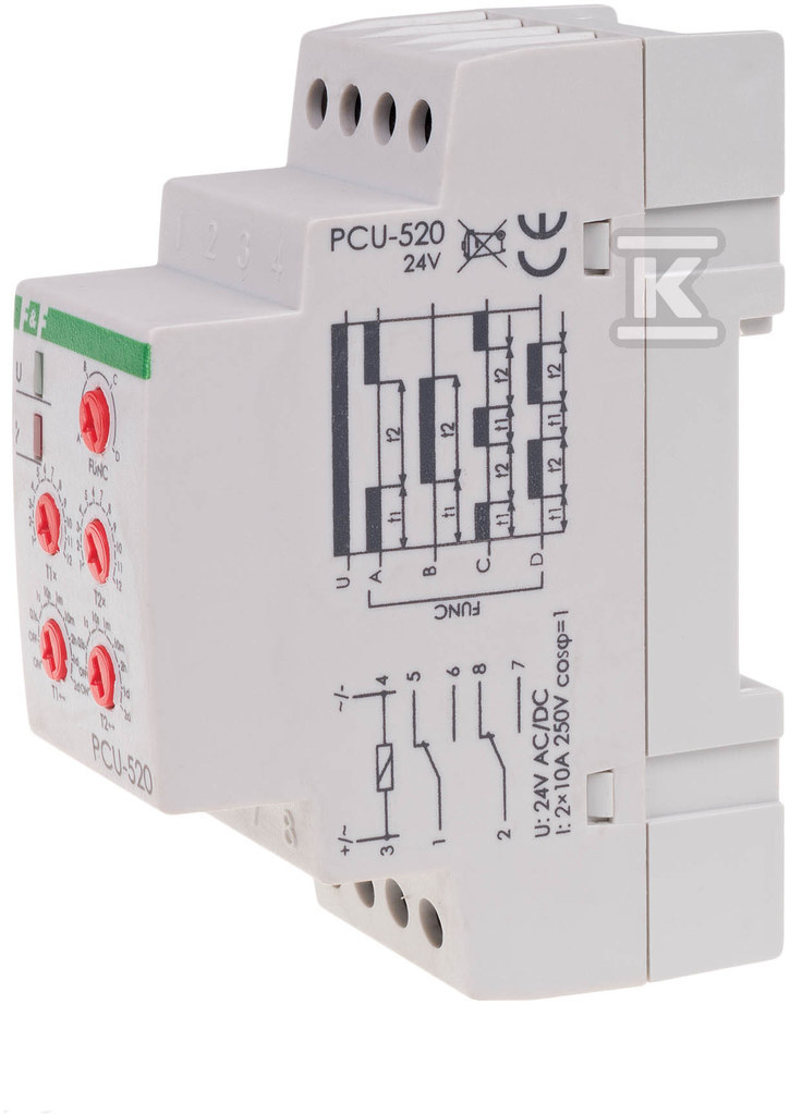 Releu de timp PCU-520 24V interval de - PCU-520-24V