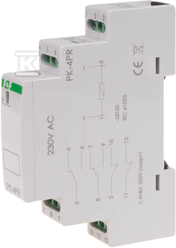 Elektromágneses relé PK-4PR 230V 230V - PK-4PR-230V