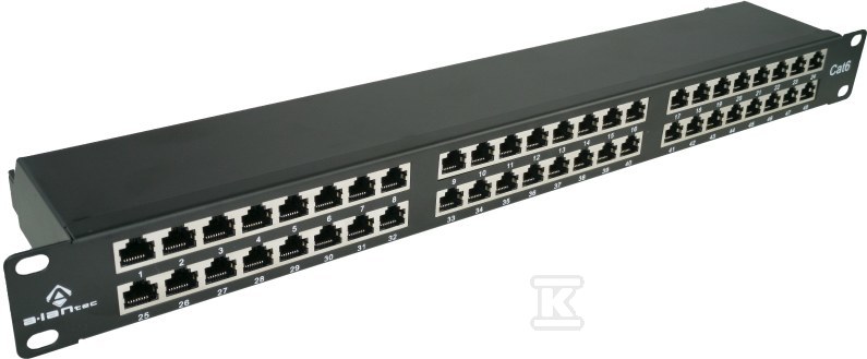 Patch panel STP kat.6, 48 portova, IDC - PK050