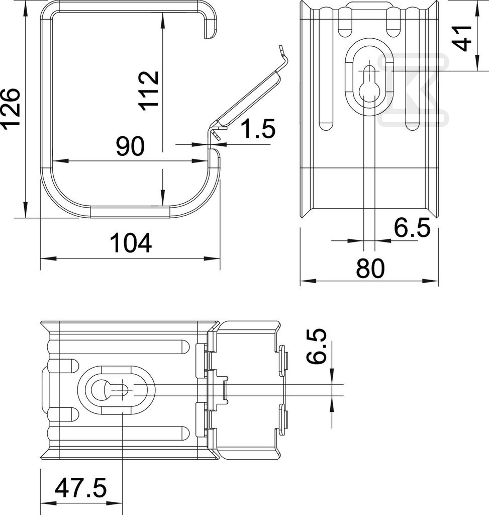 Uchwyt zbiorczy grip typ 2031 M 70 FS - 2207060