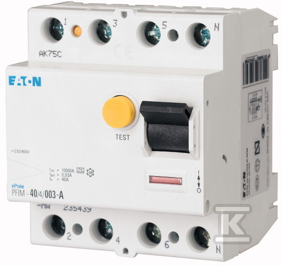 PFIM-40/4/003-A-MW RCD 10kA, In=40A, - 235439