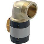 Kolano przejściowe Geberit FlowFit 90° z gwintem zewnętrznym, materiał: bezołowiowy brąz, d=50mm, R=1 1/2''