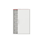 Boîtier blanc en saillie, 120M, IP44, 125A, classe II, 800x550x160mm, rails DIN, porte pleine, N+PE sans vis