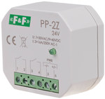 Elektromagnetické relé, 2Z 16A, zapuštěná montáž, v pouzdře PDT, U=7÷30VAC / 9÷40VDC, PP-2Z 24V