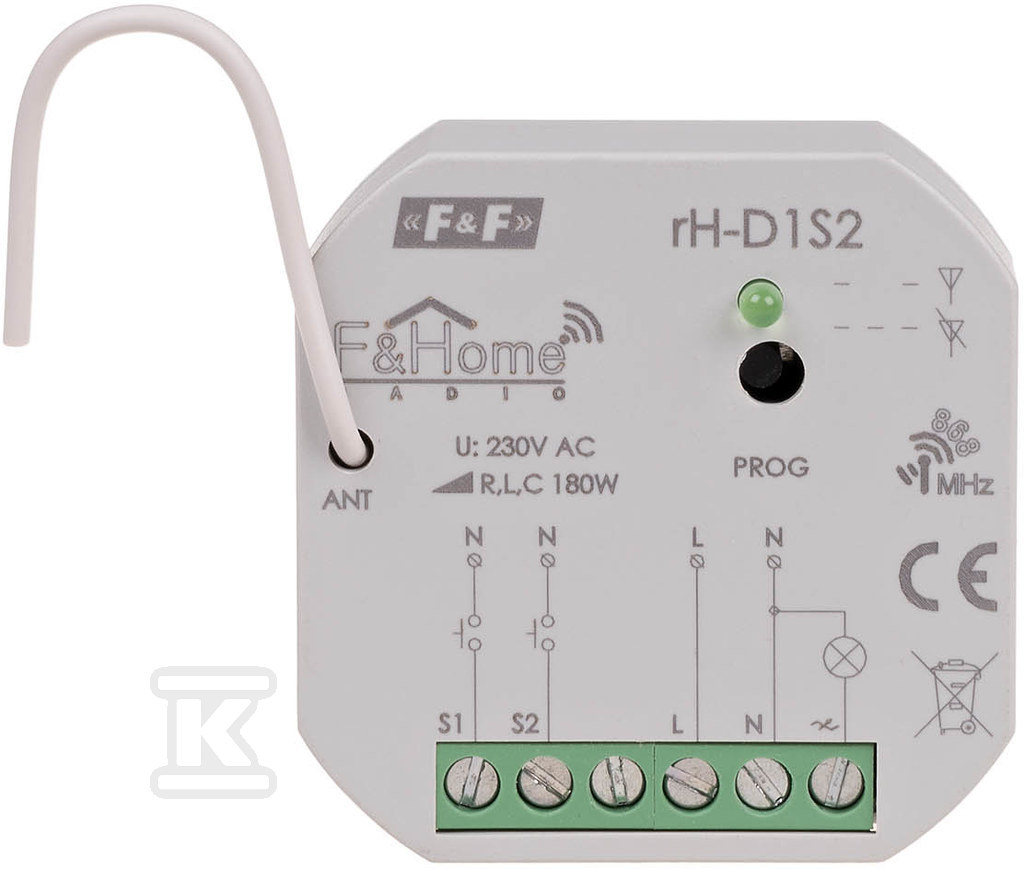 Dimmer with two-channel long range - RH-D1S2-LR