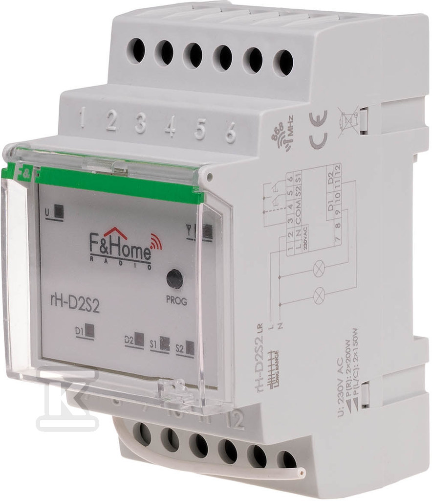 Two-channel dimmer with two-channel - RH-D2S2-LR