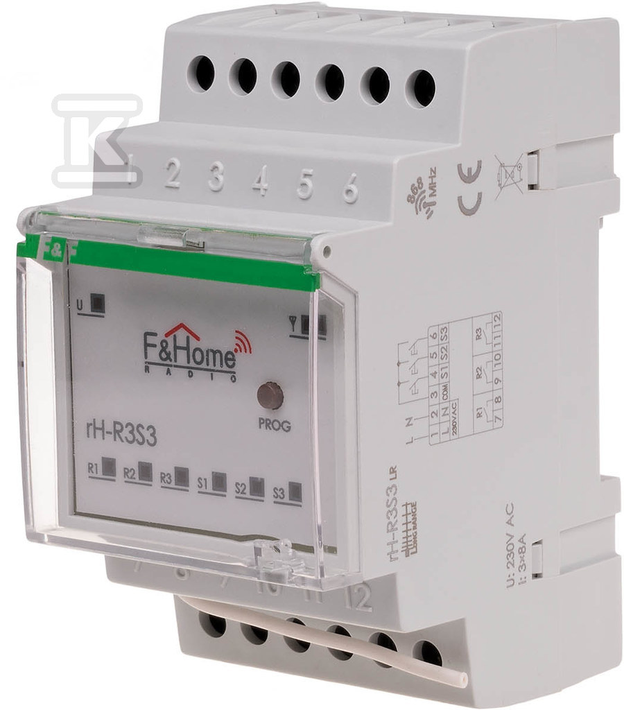 Three-channel relay with three-channel - RH-R3S3