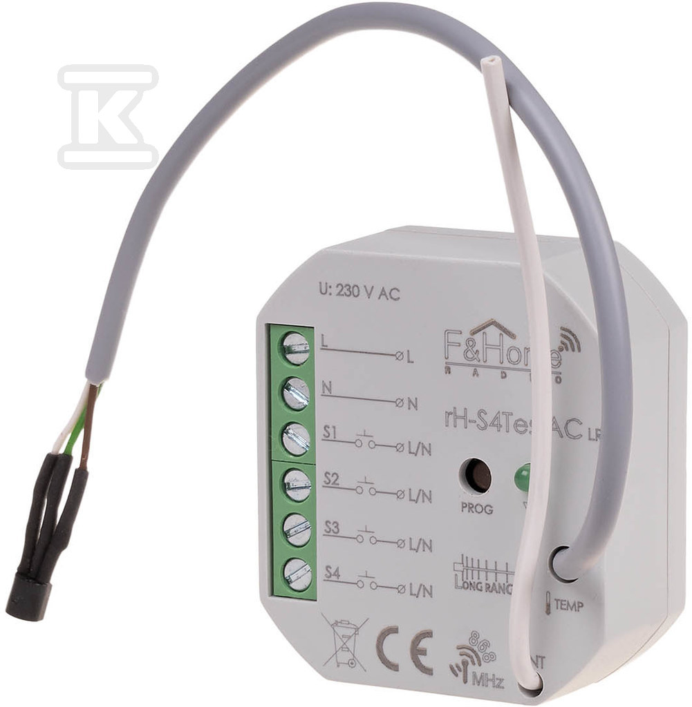 Rádiový modul 4 vstupy, ext. měření - RH-S4TES-AC-LR