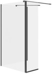 Zestaw b801 walk-in mille z ruchomą ścianką czarny 90x100x30x200 wir