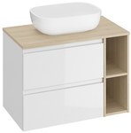 Set B686 Moduo 50 prostokatna + blat 80 dąb + szafka 60 biała  + szafka 20 dąb (szafka FSC MI x  SGSCH-COC-007574) wirtualny