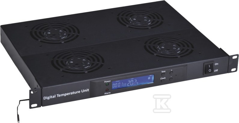 19" 1U ventilacioni panel, 4 - SA-F-1U-4-T2-C