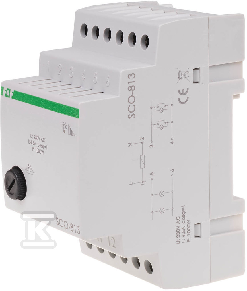 Light dimmer sco-813 mounting on din - SCO-813