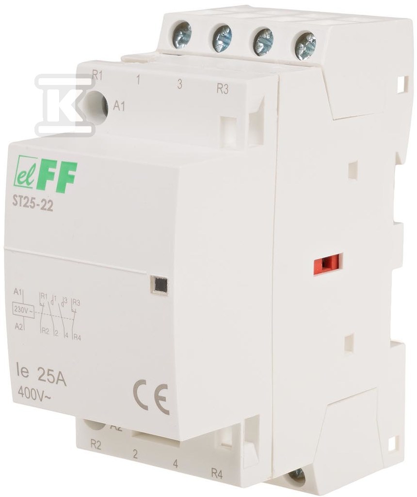 Modular contactor, rail mount, contacts - ST25-22