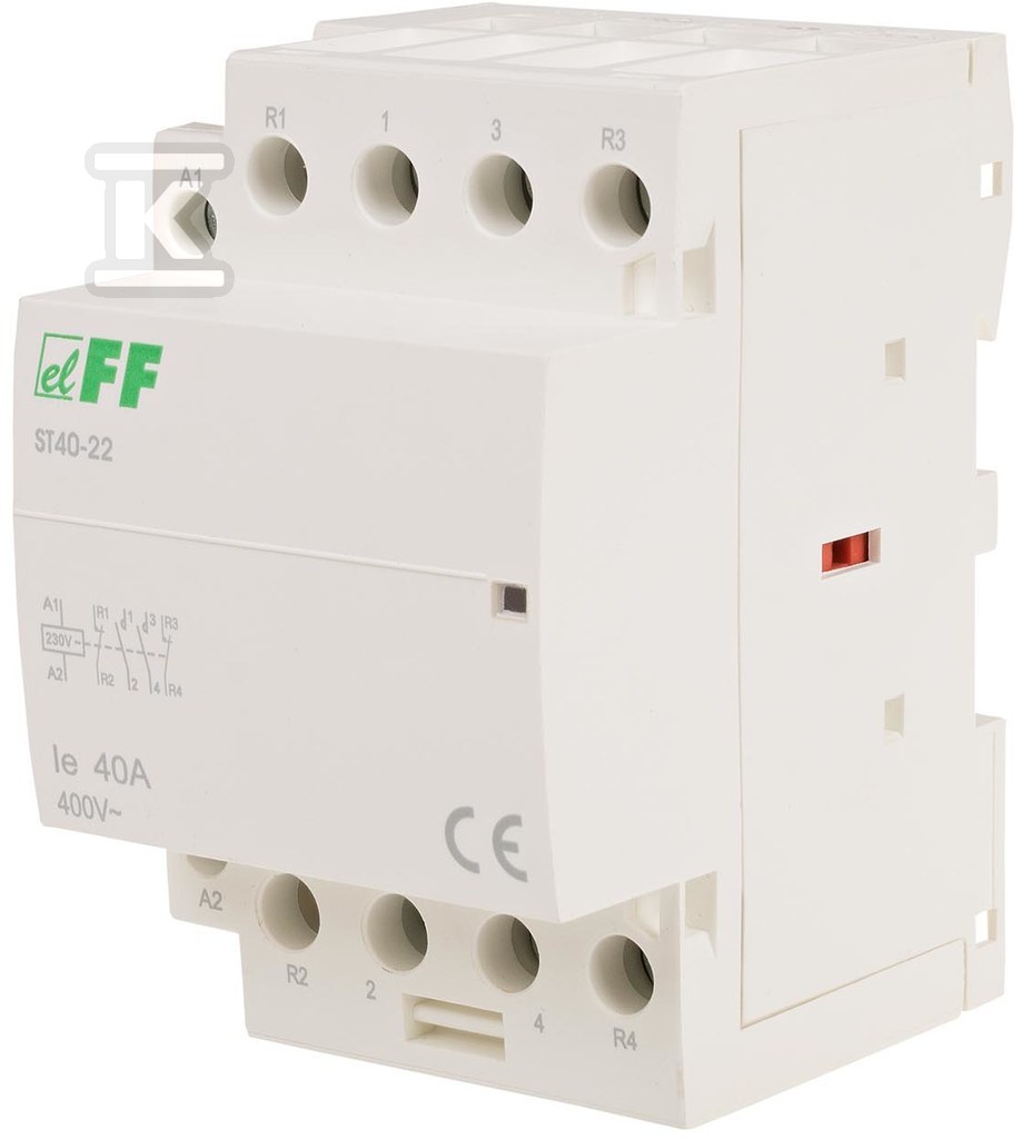 Modular contactor, rail mount, contacts - ST40-22