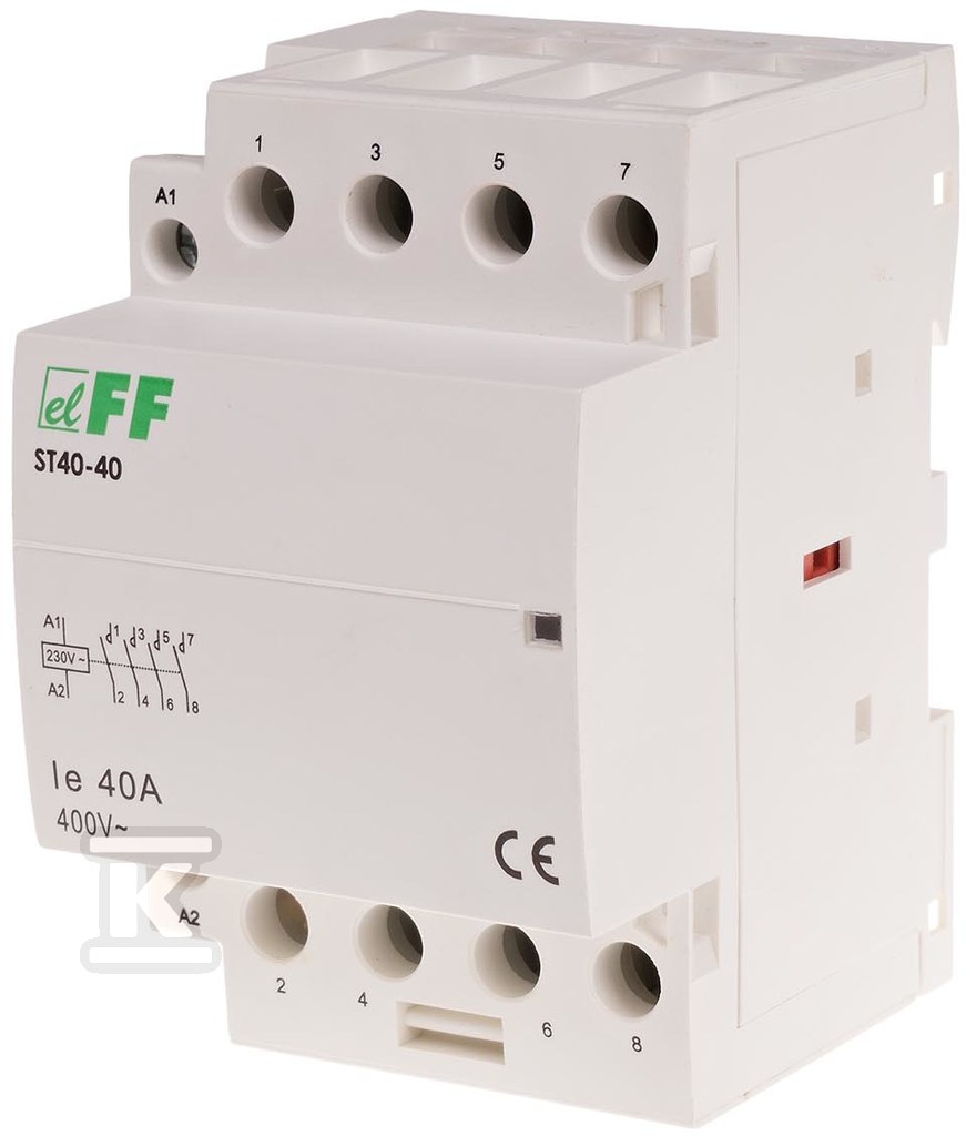 Modular contactor, rail mounting, 4no - ST40-40