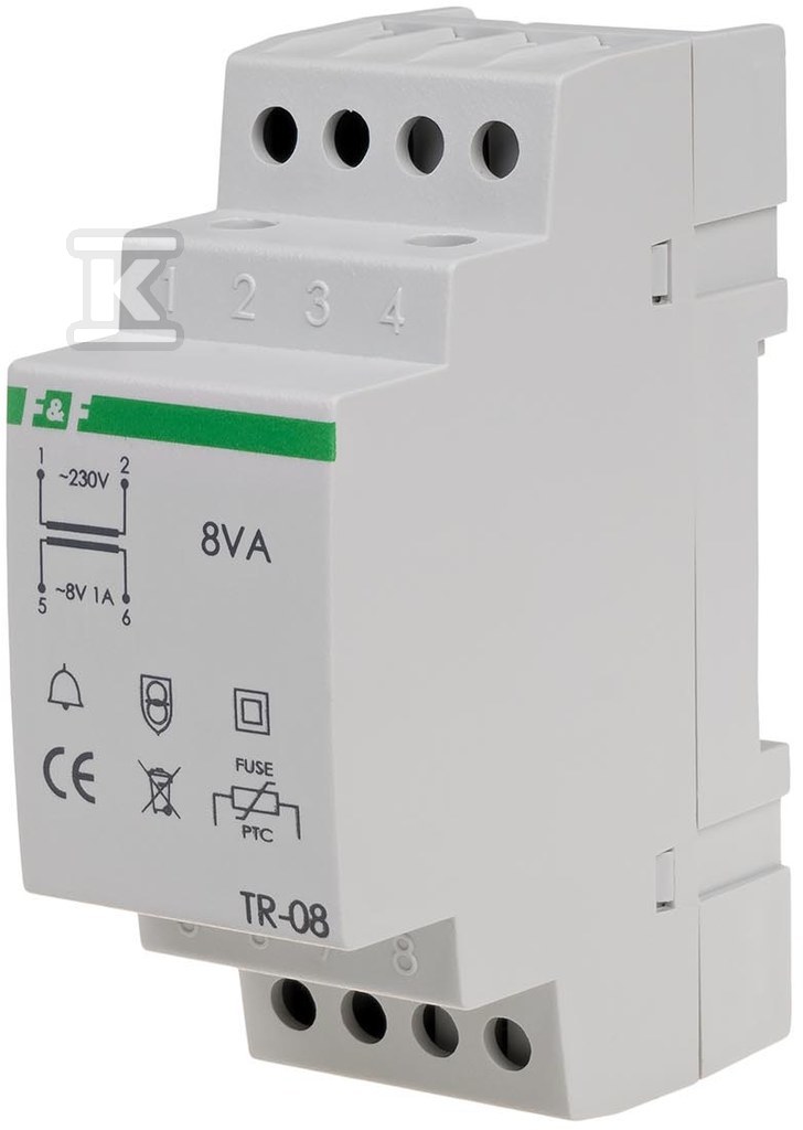 Síťový transformátor TR-08 8VA, I=1A - TR-08