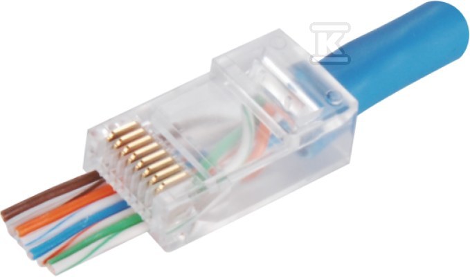 RJ45 UTP cat. 5e pass-through plug - WT118