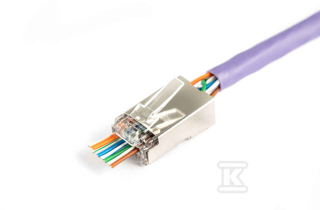 Wtyk RJ45 (8P8C) przelotowy, kat.5e, - X-ML-5F-EZ