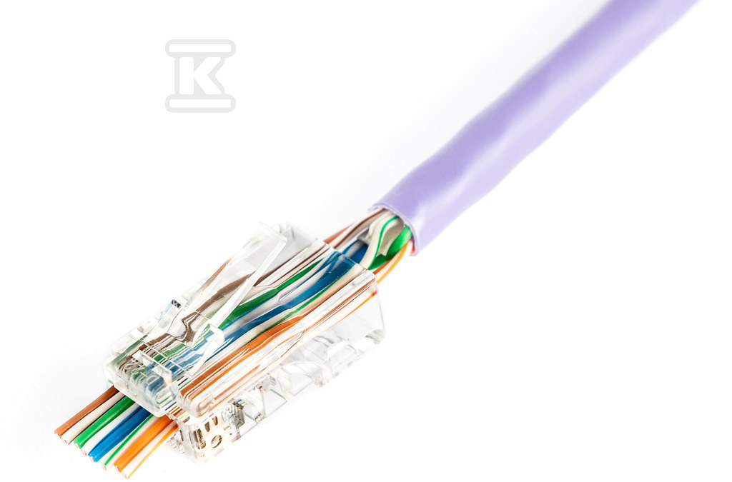 Wtyk RJ45 (8P8C) przelotowy, kat.5e, - X-ML-5U-EZ