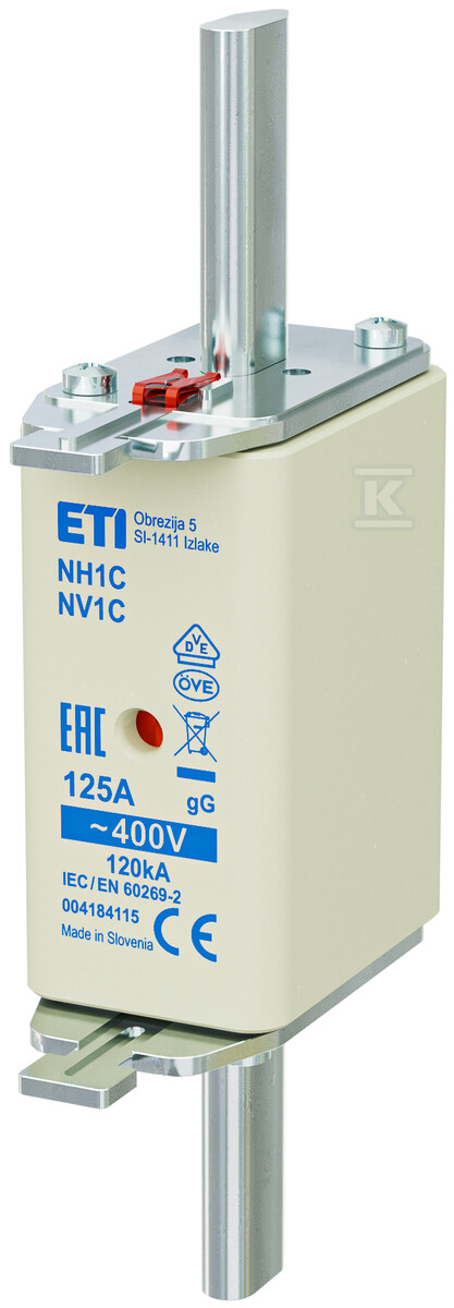 Вставка запобіжника - NH1C gG 125A/400V - 004184115