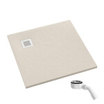 Brodzik kompozytowy Stabilsound Plus® Kalait Cashmere Stone 70x100x3,5 cm, prostokątny