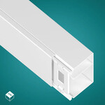 Kanał Elektroinstalacyjny (KE) PVC-U 60/90 2kas Biały - 2 m (6 szt./op.)