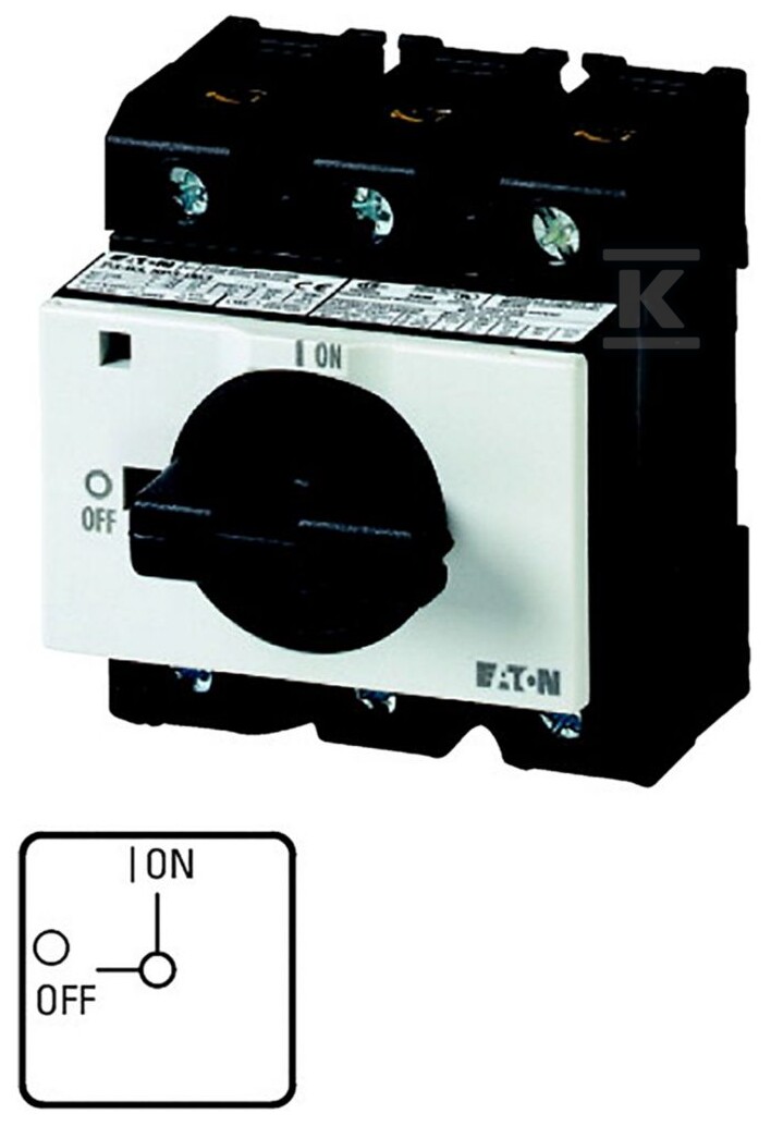 Odpínač On/Off In=63A P=37kW P3-63/IVS - 041099