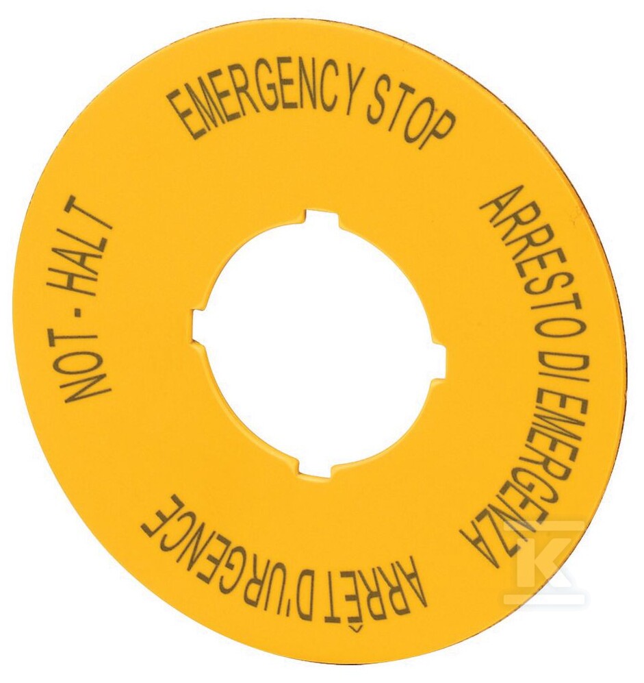 Backplate for emergency buttons PL, GB, - 121085