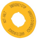 Backplate for emergency buttons PL, GB, DE, I M22-XAK11