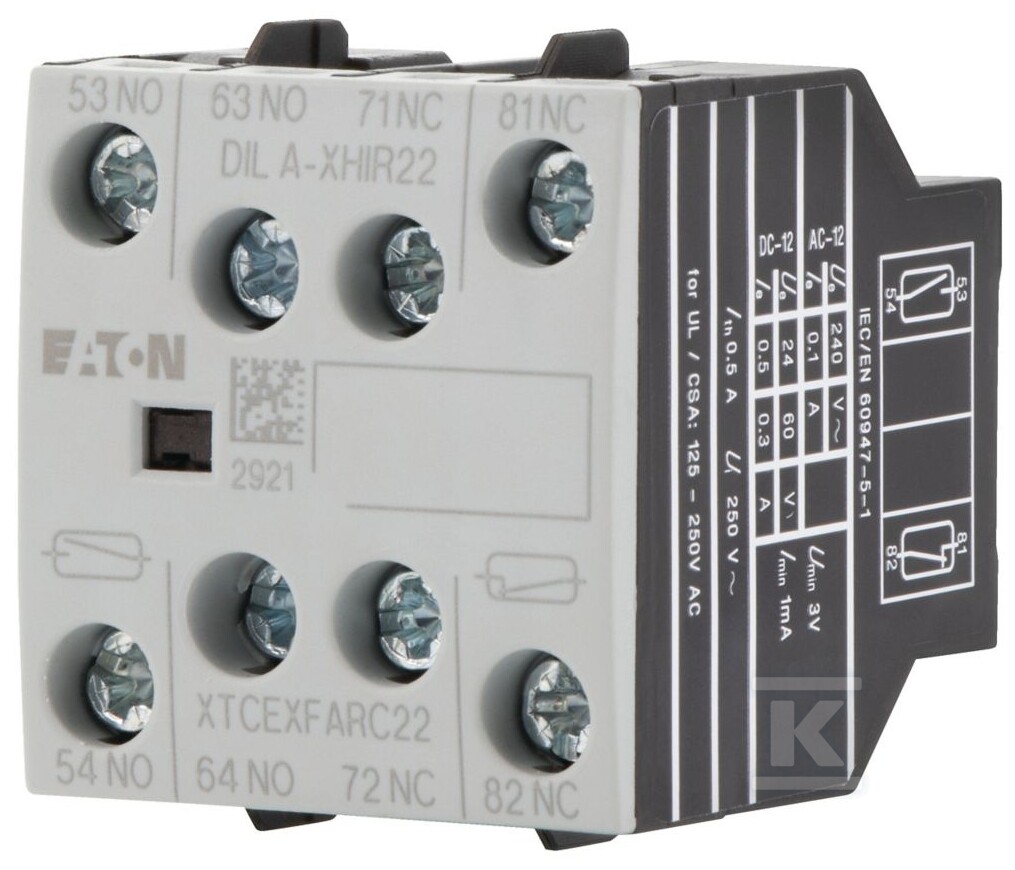 Modul pomocných kontaktů DILA-XHIR22 - 139580