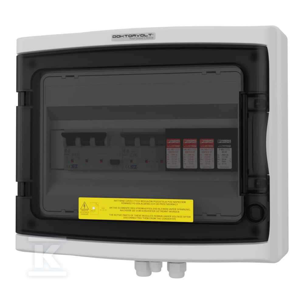 Rozdzielnica PV AC 3F B16 300mA T1 T2 - DV-4531-FOT