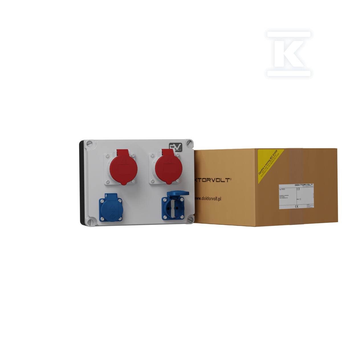 Будівельний розподільчий щит FRED 2x16A - DV-2152-D