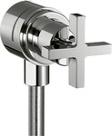 Hansgrohe AXOR Citterio Fixfit Stop, запірний клапан, настінний, з хрестовою ручкою - хром 39883000