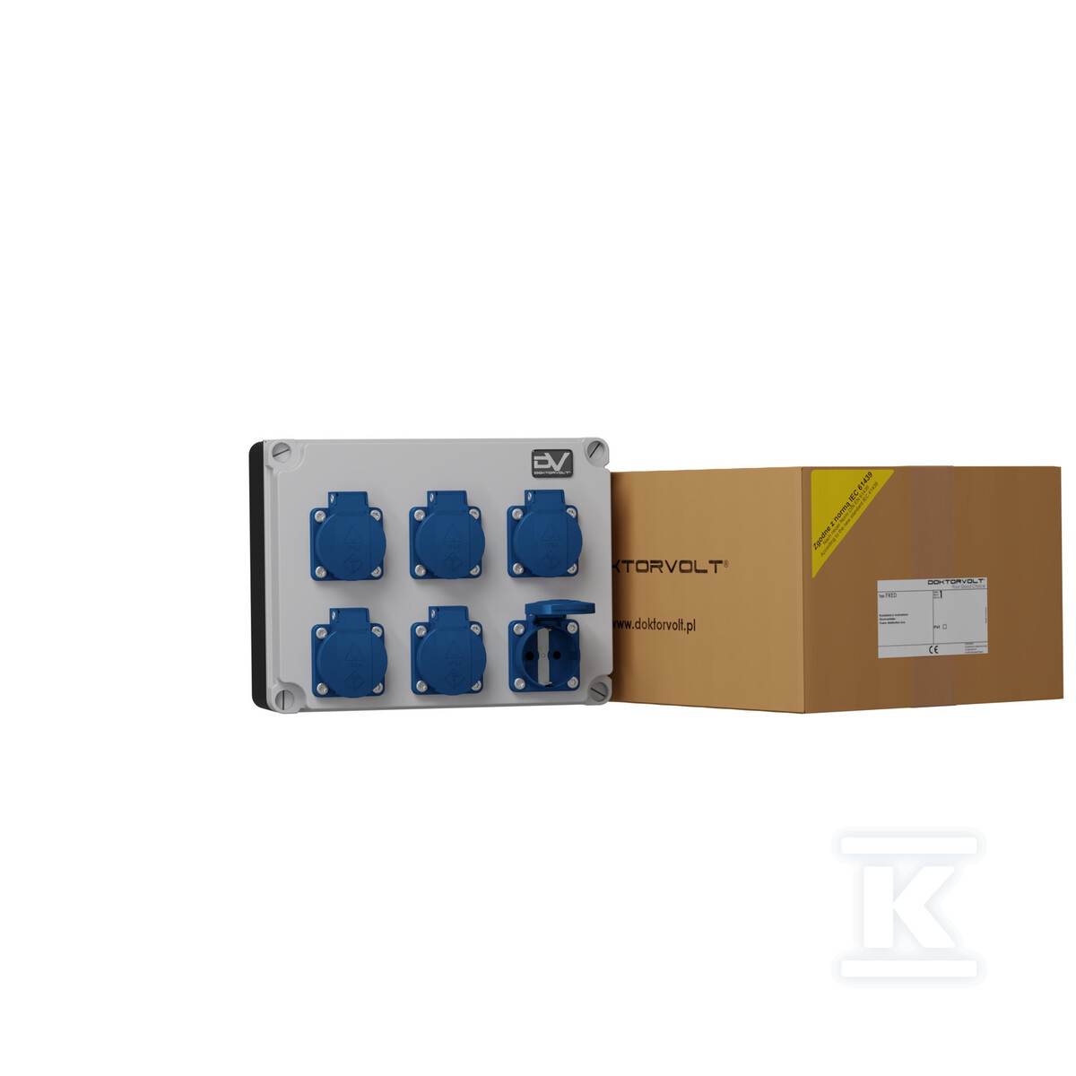 Rozdzielnica budowlana FRED 6x230V - DV-2978-D